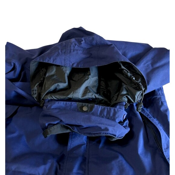Patagonia Mens Goretex Nylon Blue Waterproof Hooded Rain Ski Full Zip Jacket  M - Picture 9 of 16